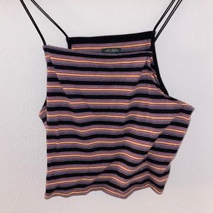 Cropped,striped tank top